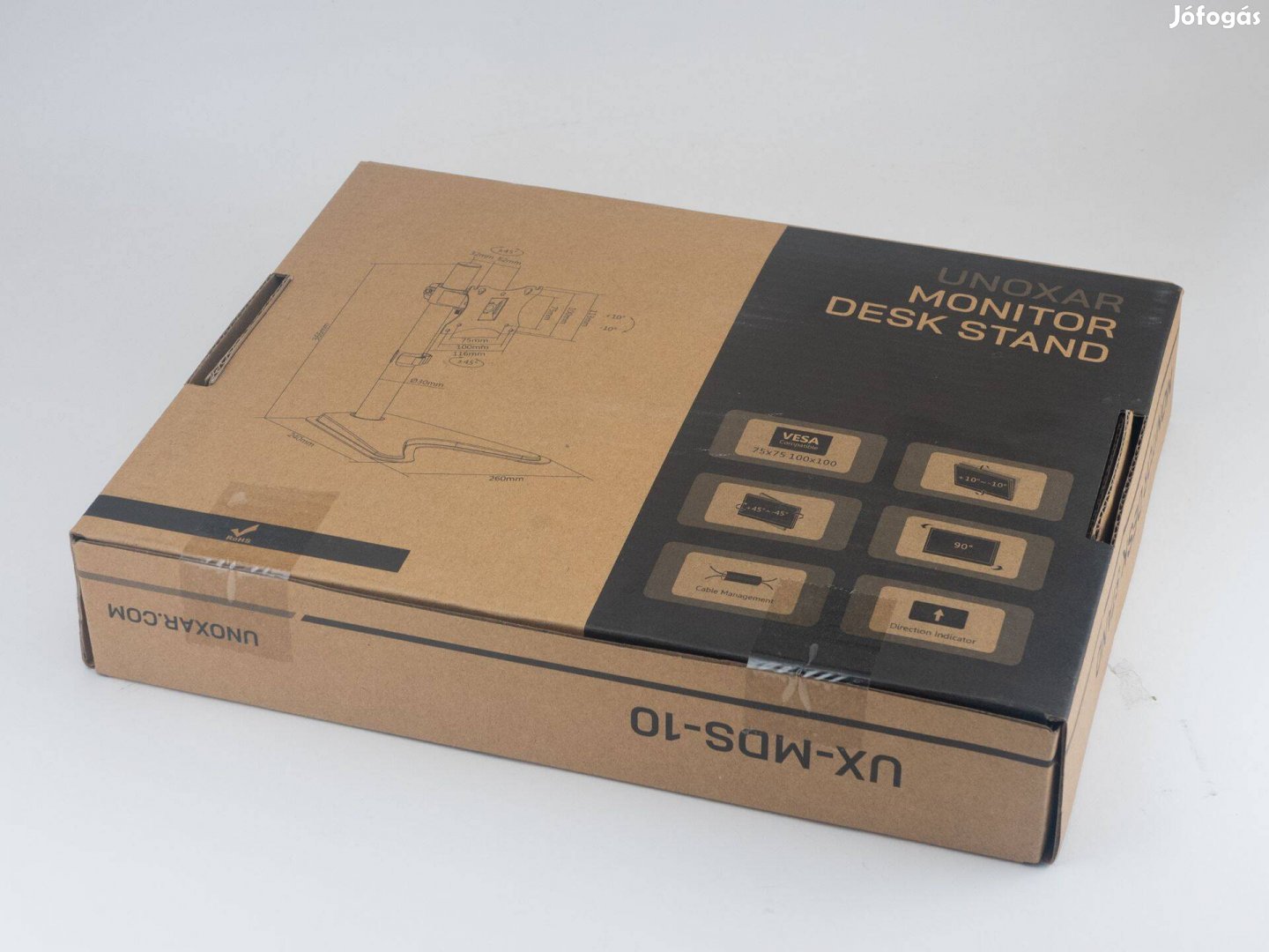 Jegelve Új 17-27 Univerzális monitorállvány, VESA 10075